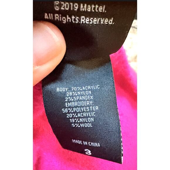 3X Barbie x Torrid Pink Wrap Top Logo Terrycloth Lounge Shirt - Picture 5 of 5